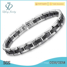 2015 Fashion jewelry new product stainless steel ceramic bracelet